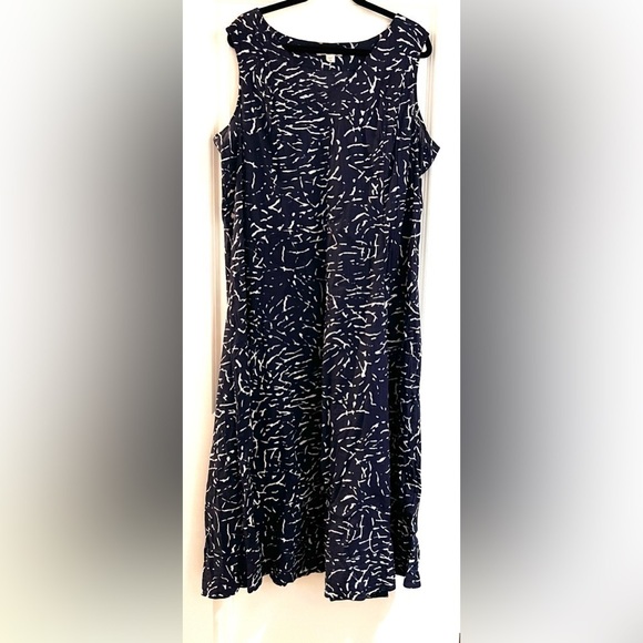 Coldwater Creek Dresses & Skirts - Navy dye print maxi/midi dress